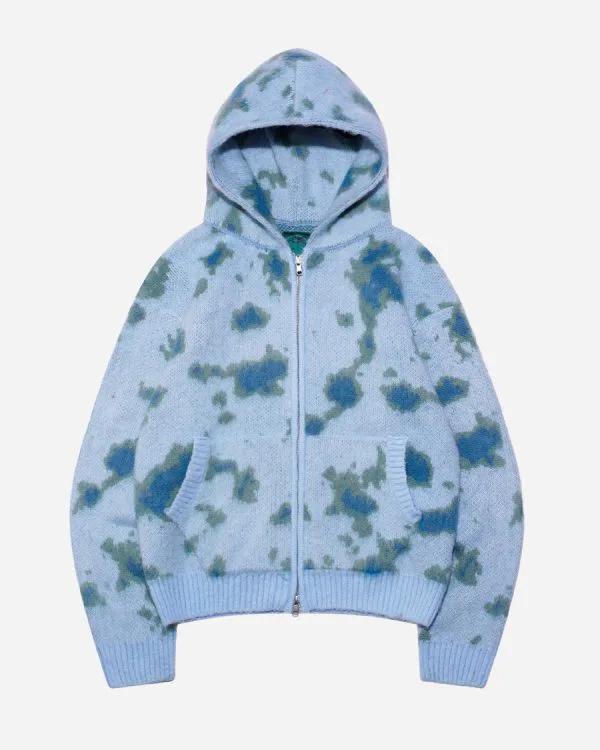 Aqua knitted zip - Crewneck District
