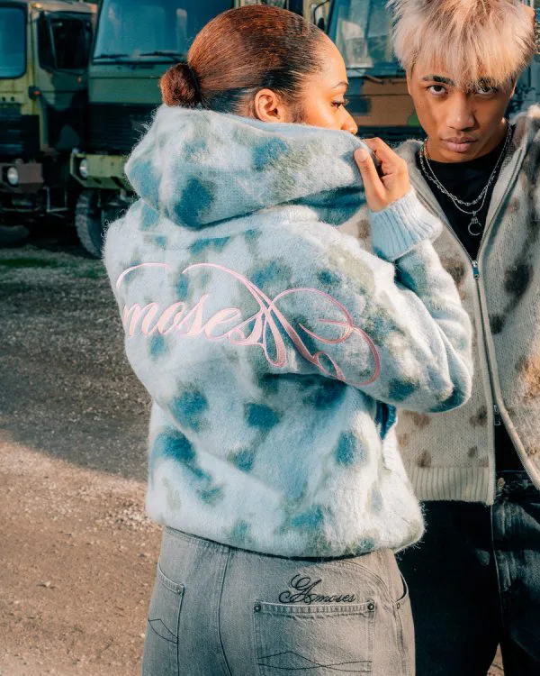 Aqua knitted zip - Crewneck District