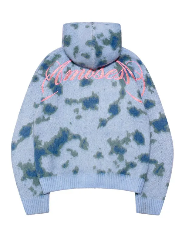Aqua knitted zip - Crewneck District