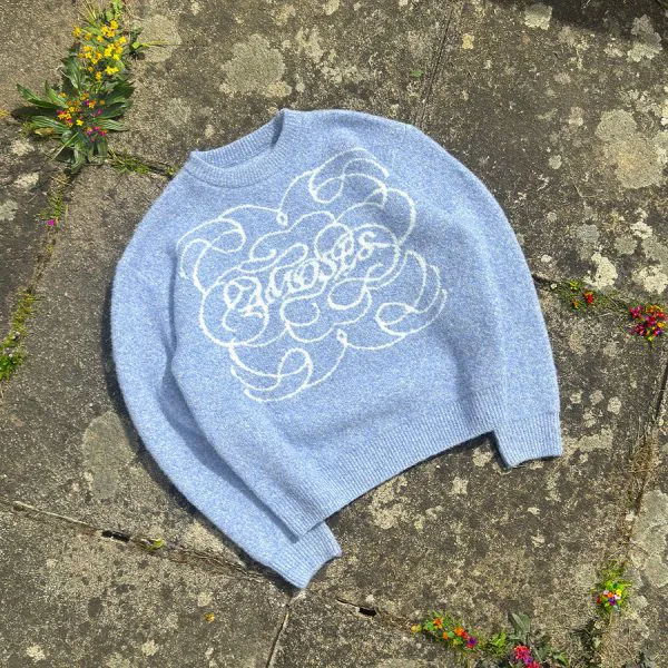 Azure fluffy knit - Crewneck District