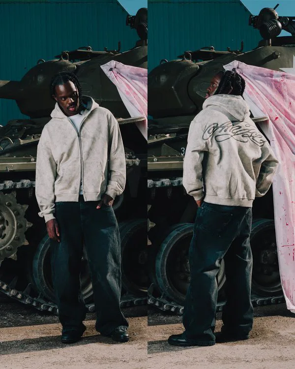 Ink zip hoodie - Crewneck District
