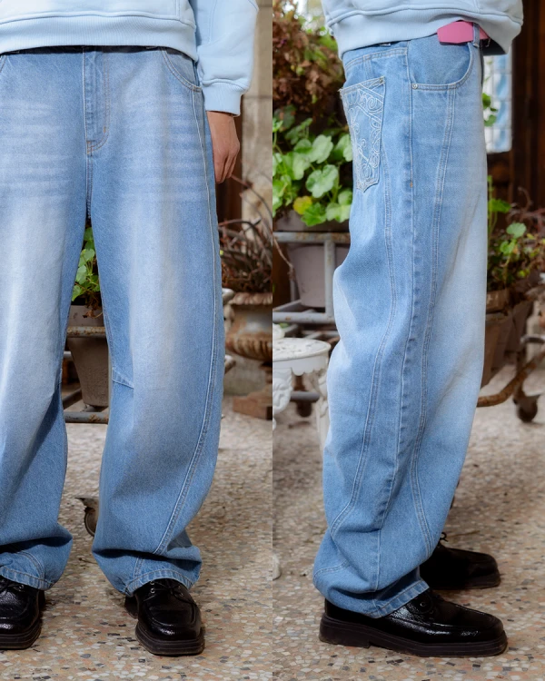 Shield blue pant - Crewneck District