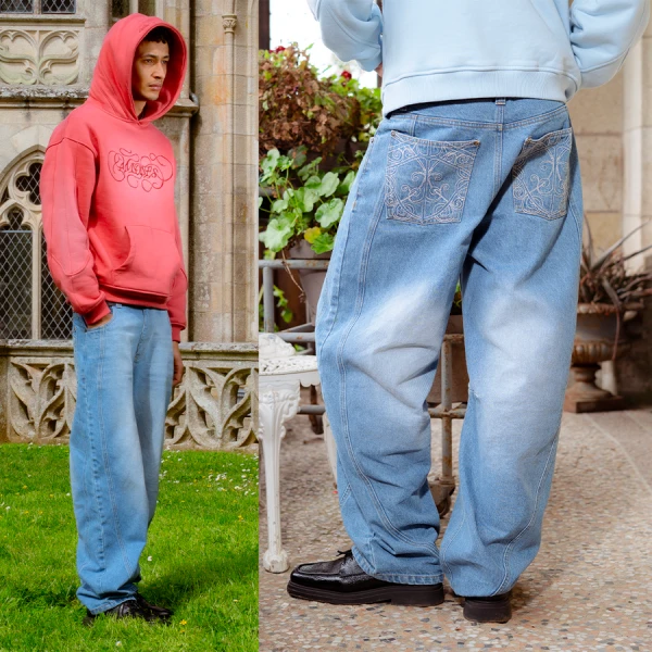 Shield blue pant - Crewneck District